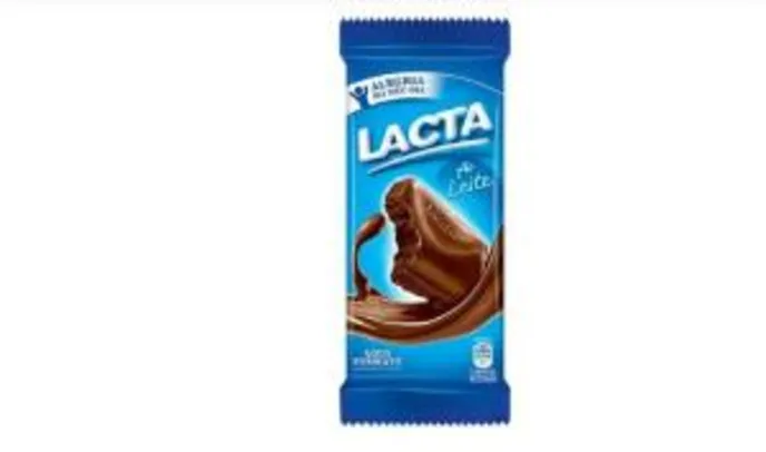 6 barras de chocolate Lacta 90gr por R$6,12