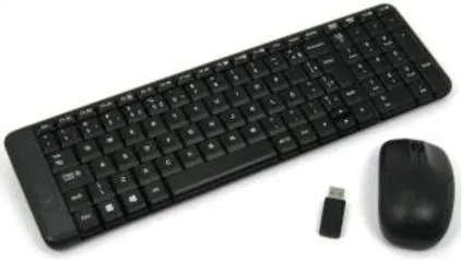 [Prime] Teclado + Mouse Logitech MK220 Wireless Preto | R$ 100