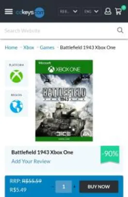 Battlefield 1943 - Xbox One R$5