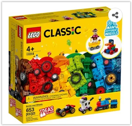 LEGO Basic Blocos e Rodas 11014 - 653 Peças | R$ 193