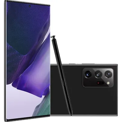 (AME R$3569) Smartphone Samsung Galaxy Note 20 Ultra 256GB 5G Wi-Fi Tela 6.9'' Dual Chip 12MP RAM Câmera Tripla + Selfie 10MP - Mystic Black