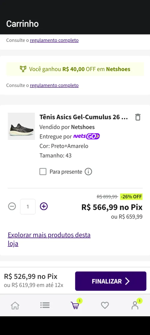 Imagem na descrição da promoção