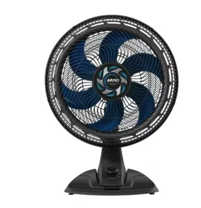 Ventilador de Mesa Arno Xtreme Force Breeze com  6 Pás 40cm Preto VB40 220V