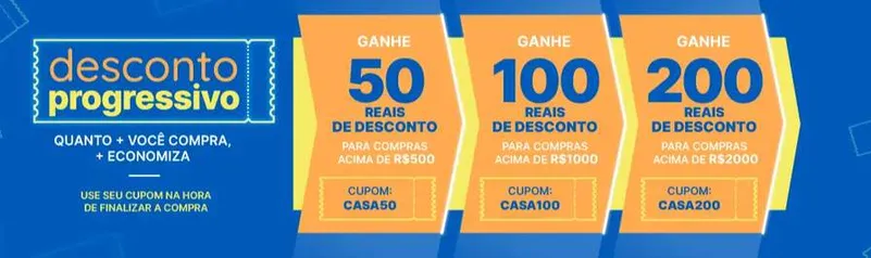 Compre com R$200 de desconto com código Madeira Madeira