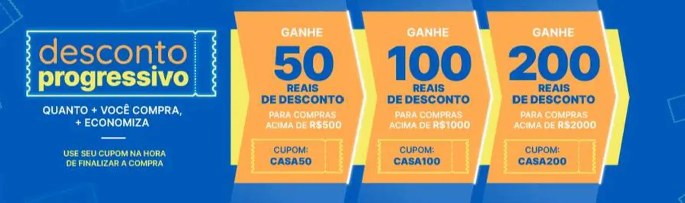 Compre com R$200 de desconto com código Madeira Madeira