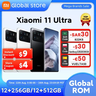 Xiaomi Mi 11 Ultra Global Rom 12gb 256gb Snapdragon 888 Octa Core