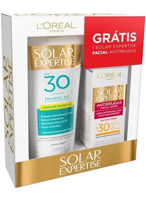 Kit Protetor Solar Corporal Solar Expertise FPS 30 120ml + Protetor Solar Facial Antirrugas FPS 30 2