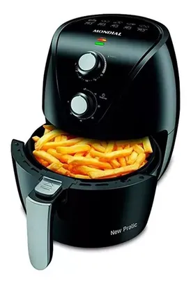 Fritadeira Sem Óleo Air Fryer 3,5l Mondial Preto/inox 1500w Af-31