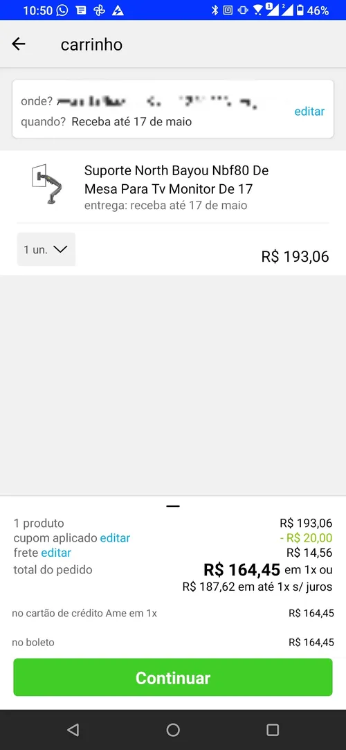 Imagem na descrição da promoção