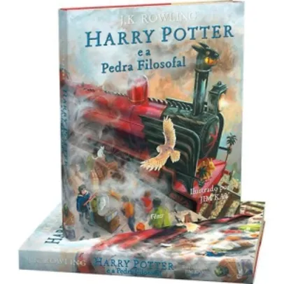 Livro - Harry Potter e a Pedra Filosofal (Edição Ilustrada) - R$ 49,90