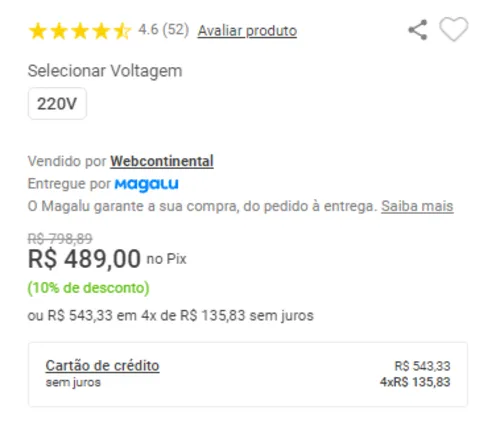 Imagem na descrição da promoção