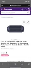 [REEMBALADO] Caixa de Som Portátil LG XBOOM GO Pl7 Meridian 30W Bluetooth IPX5 | R$565