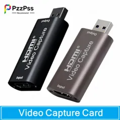 [Taxa Inclusa/Conta Nova R$5] Placa de Captura Hdmi USB 4k e 1080p