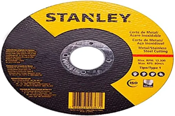 STANLEY Disco Abrasivo de Corte Inox de 4.1/2 Pol. (114mm) STA8061