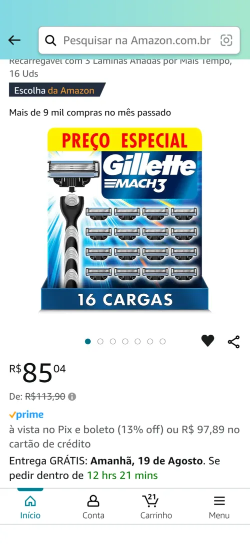 Imagem na descrição da promoção