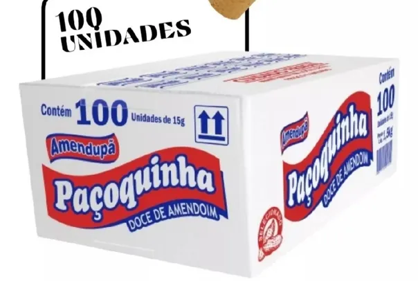 Paçoca Amendupã 100 Unidades