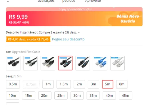 Imagem na descrição da promoção