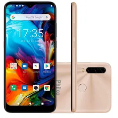 Smartphone Philco HIT P10, 128GB, RAM 4GB, Octa-Core, Câmera 13MP, Dourado - 58253009