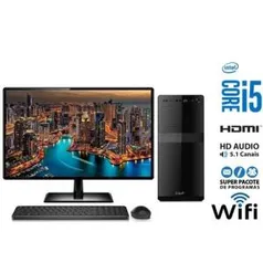 Computador Desktop Intel Core i5 6GB HD 1TB Monitor 19.5" HDMI EasyPC Standard 2 | R$1493