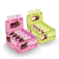 BOLD THIN 2 SABORES - BOMBOM DE COCO + TRUFA DE MORANGO