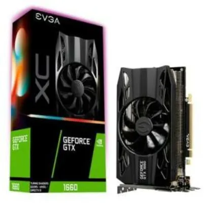 Placa de Vídeo EVGA NVIDIA GeForce GTX 1660 XC Gaming 6GB, GDDR5 