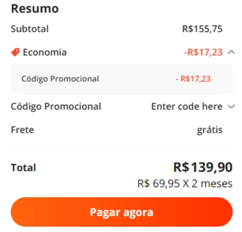 Imagem na descrição da promoção