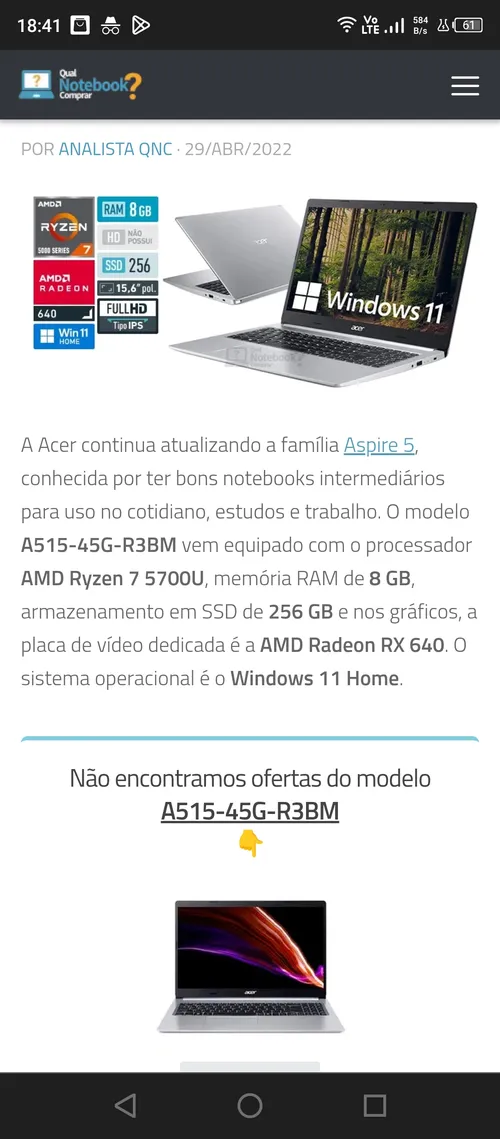 Imagem na descrição da promoção