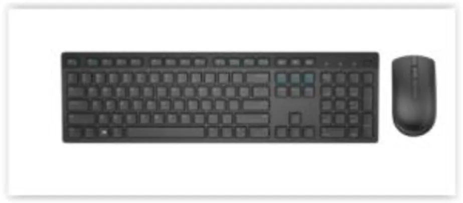 [Reembalado] Kit Teclado e Mouse Wireless KM636 - Dell | R$ 115