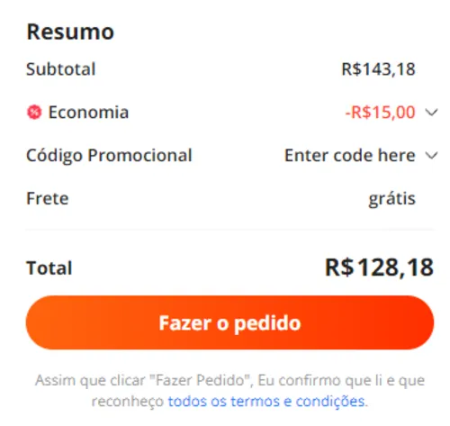 Imagem na descrição da promoção