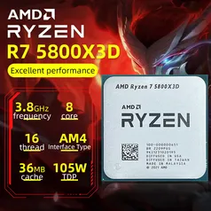 Processador Ryzen 7 5800X3D 3,4 GHz 8 Core 16