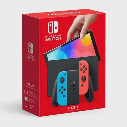 Console Nintendo Switch Tela Oled 7 polegadas 64gb Neon