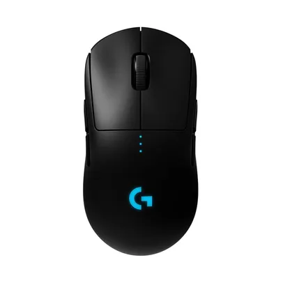 Mouse Gamer Sem Fio Logitech G PRO Wireless LIGHTSPEED, RGB LIGHTSYNC, Ambidestro, 6 Botões Programáveis, HERO 25K - 910-005271