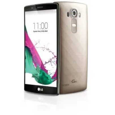 [Ponto Frio] Smartphone LG G4 Dual Chip H818P DouradoTela de 5.5", Android 5.0, 4G, Câmera 16MP e Processador Hexa Core de 1.8 GHz por R$ 1590