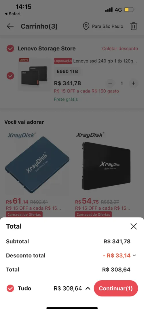 Imagem na descrição da promoção