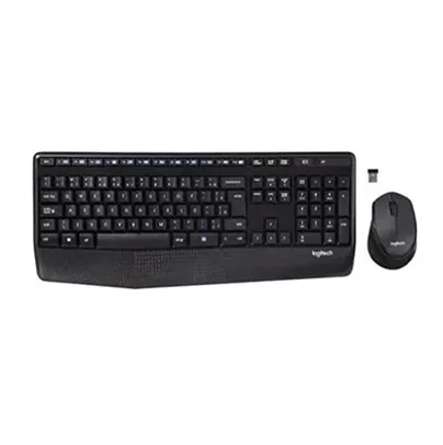 Combo Teclado e Mouse sem fio Logitech MK345 com Teclado com Apoio para as Mãos e Mouse Destro - Conexão USB, Pilhas Inclusas e Layout ABNT2