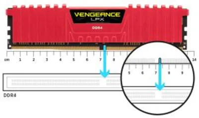 MEMORIA CORSAIR VENGEANCE LPX 8GB (1X8) DDR4 2666MHZ VERMELHO