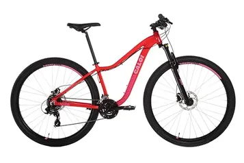 Bicicleta Caloi Evora Vermelho - Freio a Disco Hidráulico, Câmbio Shimano 24v - Tamanho 15"/P