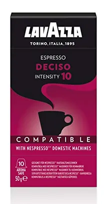 Cápsula Espresso Deciso Lavazza, Compatível com Nespresso, Contém 10 Cápsulas