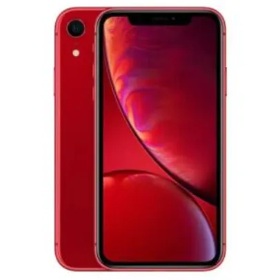 iPhone XR Apple 64GB RED, Câmera de 12MP | R$ 3300
