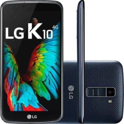 Saindo por R$ 704: [Americanas] Smartphone LG K10 Dual Chip Android 6 Tela 5.3" 16GB 4G Câmera 13MP TV Digital - Índigo por R$ 704 | Pelando