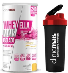 Whey Isolado Ella Verisol Banana Flambada 400g Coqueteleira