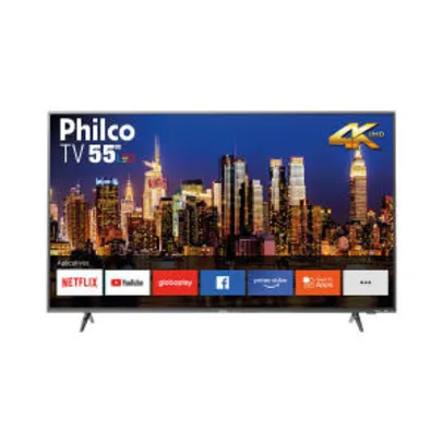 Smart TV LED 55" Philco PTV55F62SNT Ultra HD 4K | R$1.899