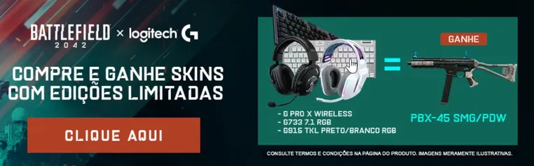 Compre Logitech e ganhe skins de Battlefield 2042!