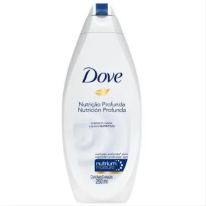 2 unidades de Sabonete Liquido Dove Nutrição Profunda 250ml R$9