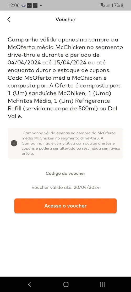 Imagen na descrição da promoção