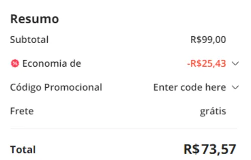 Imagem na descrição da promoção