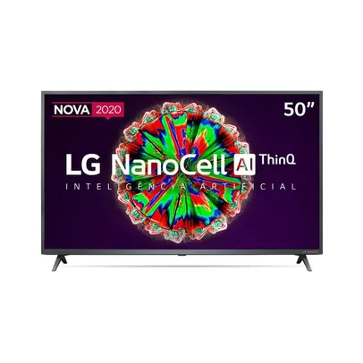 Smart TV 50`` UHD 4K LG NanoCell ThinQ AI, 3 HDMI, 2 USB - 50NANO79 R$2239
