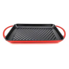 Grill Retangular Sauté, 1,5L, 33 X 21,5 X 3 Cm, Haus Concept, Venmelha