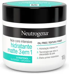 (Rec) Neutrogena® Face Care Intensive Hidratante Matte 3 em 1 100G