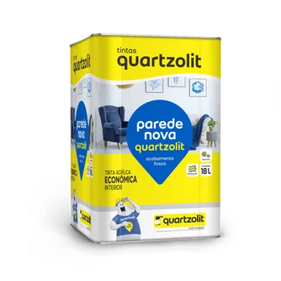 Tinta Quartzolit Acrílica Nova Eco para Parede Branco Neve 18 Litros